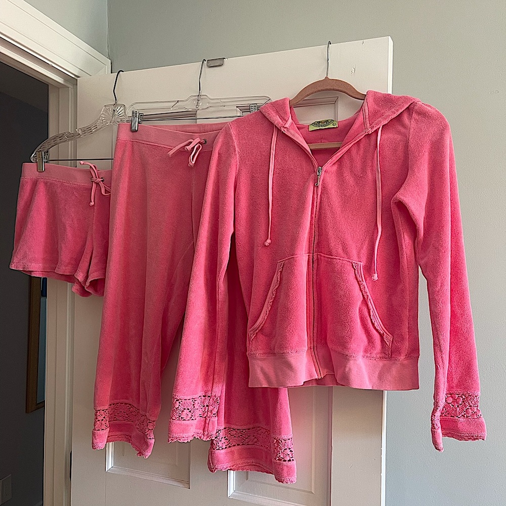 Juicy Couture 3 piece terry cloth set